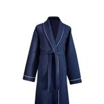 Casa si Gradina - Textile si covoare - Textile baie - Halate de baie - Halat de baie unisex, L'essentiel Maison, albastru inchis, marimea s/m, 65% bumbac 35% poliester - Infinity.ro