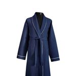 Casa si Gradina - Textile si covoare - Textile baie - Halate de baie - Halat de baie unisex, L'essentiel Maison, albastru inchis, marimea s/m, 65% bumbac 35% poliester - Infinity.ro