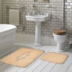 Casa si Gradina - Textile si covoare - Covoare - Covorase baie - Set covorase de baie, L'essentiel Maison, cappuccino, 50x60 cm si 60x100 cm, 100% poliester, antiderapant, 299ANR1467 - Infinity.ro
