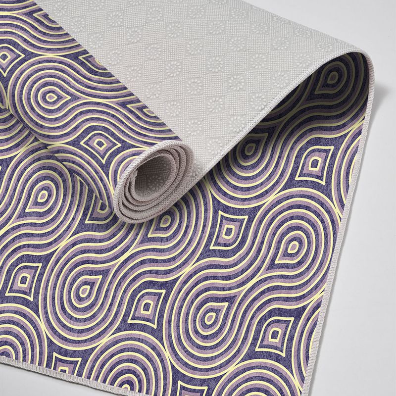 Casa si Gradina - Textile si covoare - Covoare - Covorase baie - Set covorase de baie, L'essentiel Maison, bej lila mov, 50x60 cm si 60x100 cm, 100% poliester, antiderapant, antibacterian - Infinity.ro