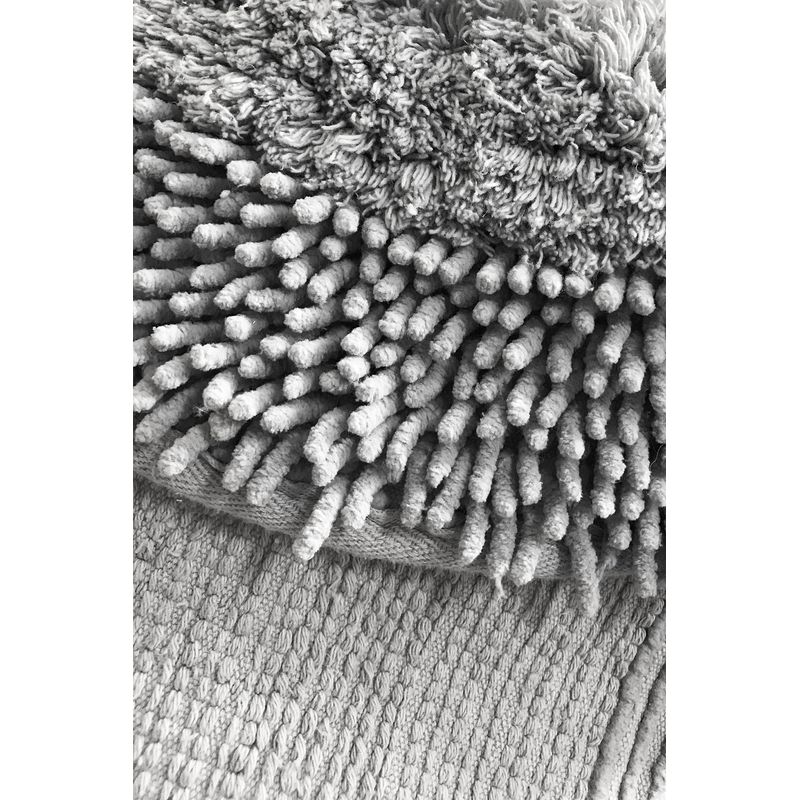 Casa si Gradina - Textile si covoare - Covoare - Covorase baie - Set covorase de baie, L'essentiel Maison, gri, 60x100 cm + 50x60 cm, 100% bumbac, handmade - Infinity.ro