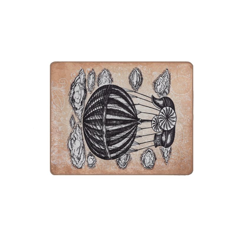 Casa si Gradina - Textile si covoare - Covoare - Covorase baie - Covoras de baie, L'essentiel Maison, galben negru alb, 80x100 cm, 100% poliester, antiderapant, 359CHL4406 - Infinity.ro