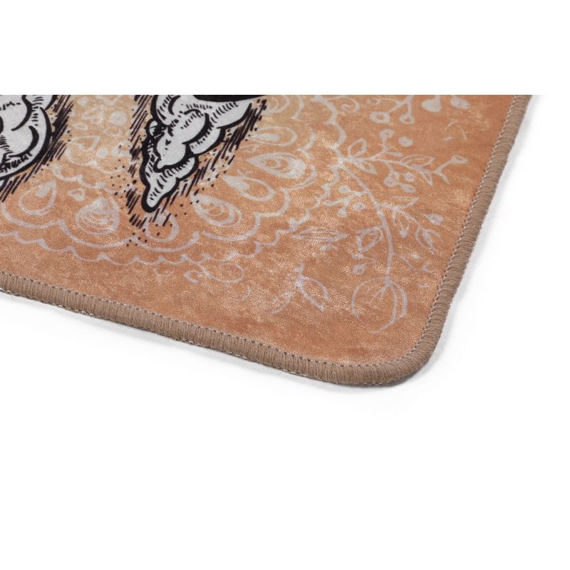 Casa si Gradina - Textile si covoare - Covoare - Covorase baie - Covoras de baie, L'essentiel Maison, galben negru alb, 80x100 cm, 100% poliester, antiderapant, 359CHL4406 - Infinity.ro