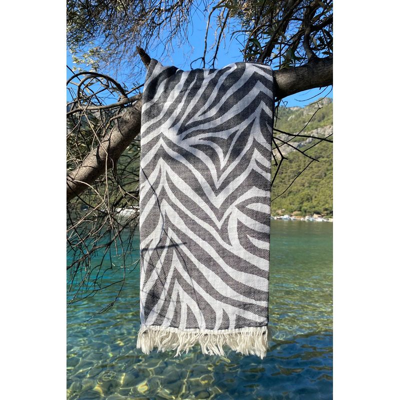 Casa si Gradina - Textile si covoare - Textile baie - Prosoape - Prosop de plaja fouta, L'essentiel Maison, alb, 90x170 cm, 100% bumbac - Infinity.ro