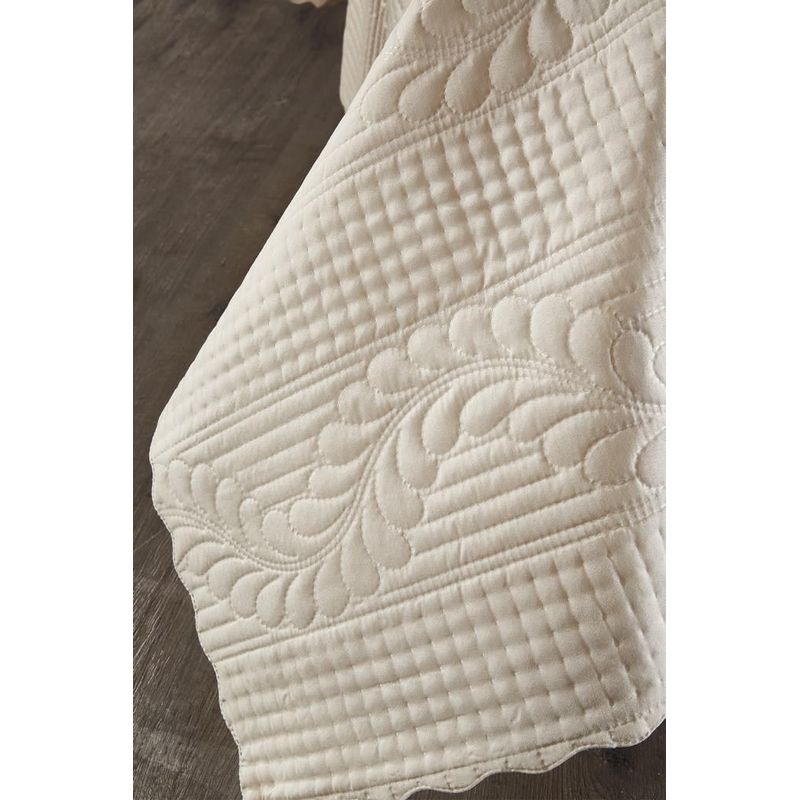 Casa si Gradina - Textile si covoare - Pături și cuverturi - Cuverturi - Set cuvertura pat dublu, L'essentiel Maison, cappucino, 230x250 cm, 100% bumbac, lavabil la masina - Infinity.ro