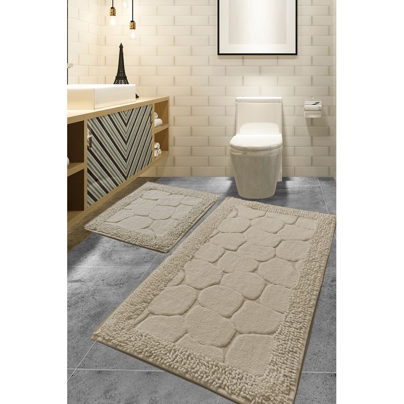 Casa si Gradina - Textile si covoare - Covoare - Covorase baie - Set covorase de baie, L'essentiel Maison, multicolor, 50x60 cm, 60x100 cm, 100% bumbac, antiderapant - Infinity.ro