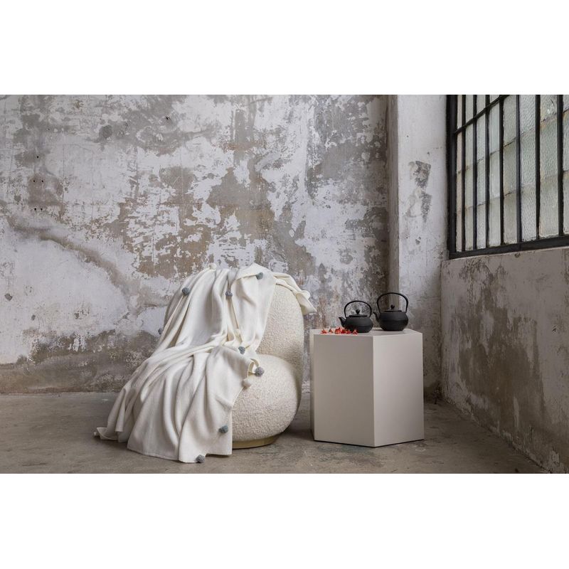 Casa si Gradina - Textile si covoare - Pături și cuverturi - Pături - Patura, L'essentiel Maison, crem, 150x200 cm, bumbac, acrilic, poliester - Infinity.ro