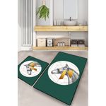 Casa si Gradina - Textile si covoare - Covoare - Covorase baie - Set covorase de baie, L'essentiel Maison, multicolor, 50x60 cm + 60x100 cm, 100% poliester, antiderapant, 510CHL1306 - Infinity.ro