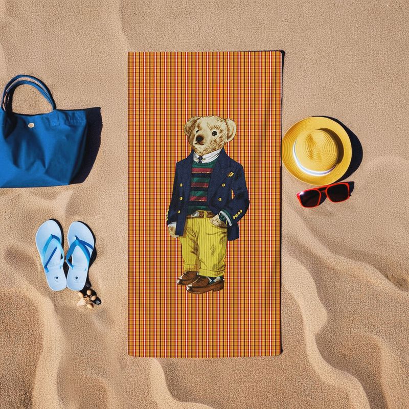 Casa si Gradina - Textile si covoare - Textile baie - Prosoape - Prosop de plaja, L'essentiel Maison, portocaliu, 75x150 cm, 60% bumbac, 40% poliester, 349MNT1113 - Infinity.ro