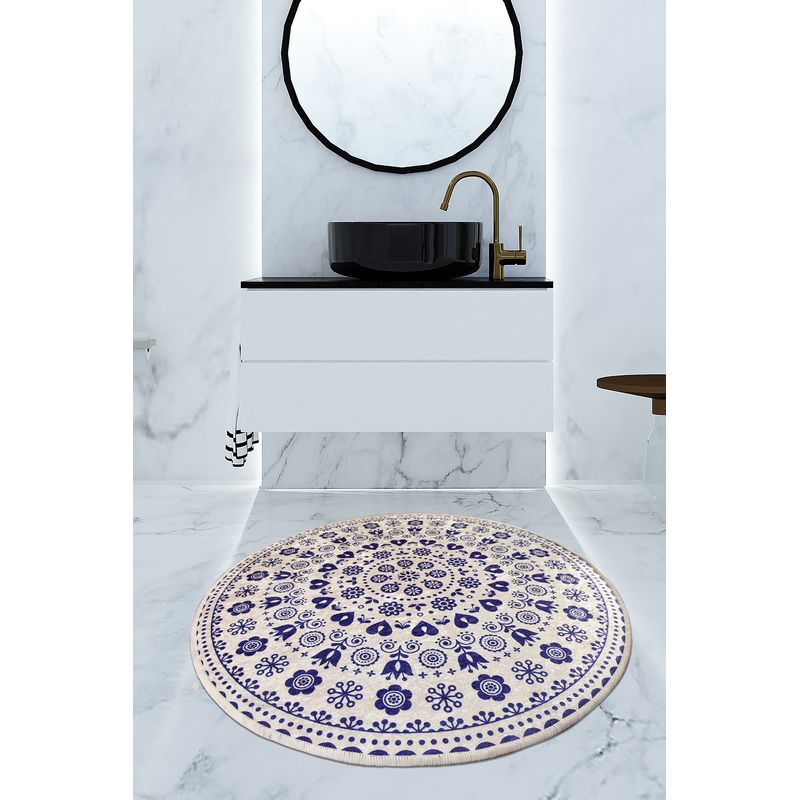 Casa si Gradina - Textile si covoare - Covoare - Covorase baie - Covoras de baie, L'essentiel Maison, multicolor, 140 cm, 100% poliester, antiderapant, 359CHL4241 - Infinity.ro