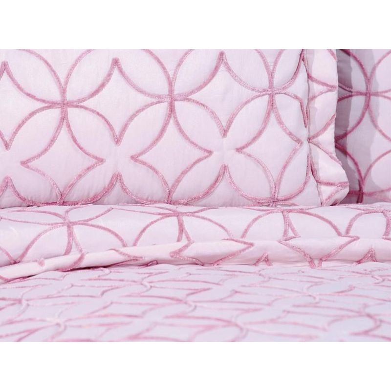 Casa si Gradina - Textile si covoare - Pături și cuverturi - Cuverturi - Set cuvertura pat dublu, L'essentiel Maison, pudra, 250x260 cm, 100% bumbac, lavabil la masina, 773NVA1232 - Infinity.ro