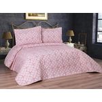 Casa si Gradina - Textile si covoare - Pături și cuverturi - Cuverturi - Set cuvertura pat dublu, L'essentiel Maison, pudra, 250x260 cm, 100% bumbac, lavabil la masina, 773NVA1232 - Infinity.ro
