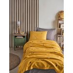 Casa si Gradina - Textile si covoare - Lenjerii de pat - Seturi de lenjerie - Set lenjerie pat, L'essentiel Maison, galben negru, 160x235 cm, 100% bumbac - Infinity.ro