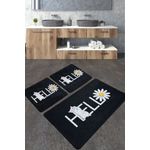 Casa si Gradina - Textile si covoare - Covoare - Covorase baie - Set covorase de baie, L'essentiel Maison, multicolor, 60x100 cm + 2x50x60 cm, 100% poliester, antiderapant, 359CHL3266 - Infinity.ro