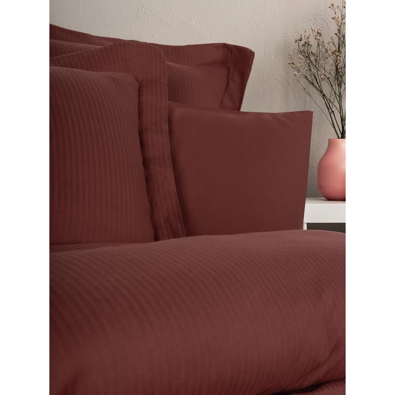 Casa si Gradina - Textile si covoare - Lenjerii de pat - Seturi de lenjerie - Set lenjerie de pat dublu, L'essentiel Maison, claret, 200x220 cm, lyocell si bumbac - Infinity.ro