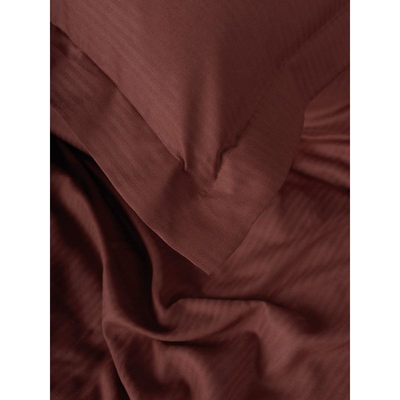 Casa si Gradina - Textile si covoare - Lenjerii de pat - Seturi de lenjerie - Set lenjerie de pat dublu, L'essentiel Maison, claret, 200x220 cm, lyocell si bumbac - Infinity.ro