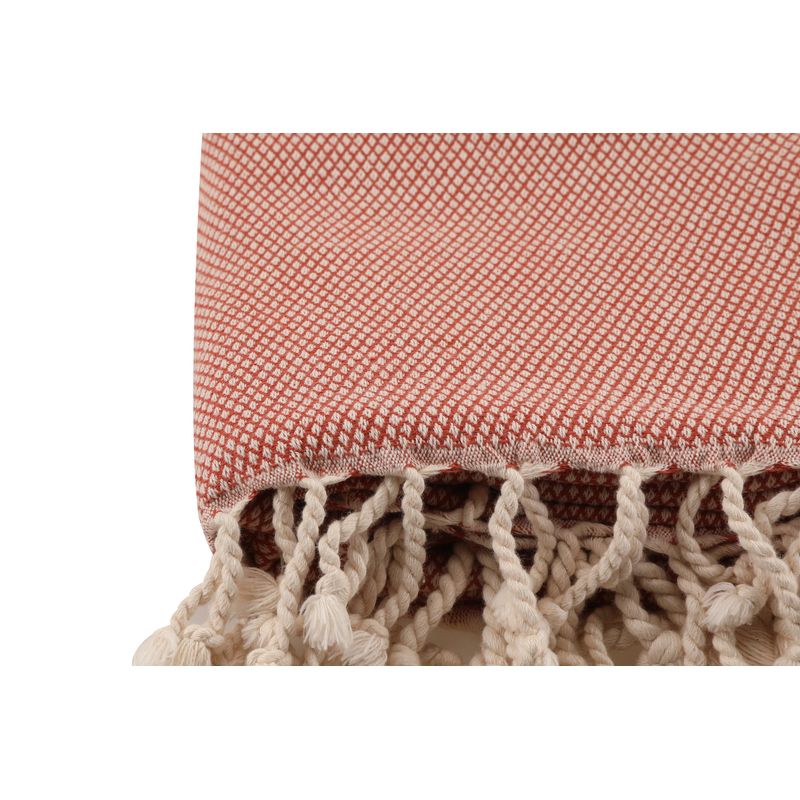 Casa si Gradina - Textile si covoare - Textile baie - Prosoape - Prosop de plaja fouta, L'essentiel Maison, rosu tigla, 95x190 cm, 100% bumbac - Infinity.ro