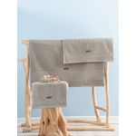 Casa si Gradina - Textile si covoare - Textile baie - Prosoape - Set prosoape baie, L'essentiel Maison, bej, 100% bumbac, 3 piese - Infinity.ro