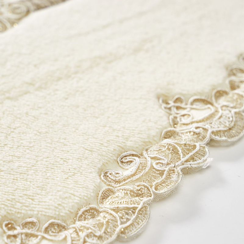 Casa si Gradina - Textile si covoare - Covoare - Covorase baie - Set covorase de baie, L'essentiel Maison, crem, 50x60 cm si 60x100 cm, 100% poliester, antiderapant, 299ANR1476 - Infinity.ro