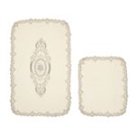 Casa si Gradina - Textile si covoare - Covoare - Covorase baie - Set covorase de baie, L'essentiel Maison, crem, 50x60 cm si 60x100 cm, 100% poliester, antiderapant, 299ANR1476 - Infinity.ro