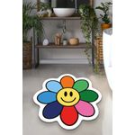 Casa si Gradina - Textile si covoare - Covoare - Covorase baie - Covoras de baie, L'essentiel Maison, multicolor, diametru 120 cm, 100% poliester, antiderapant, 510CHL1376 - Infinity.ro