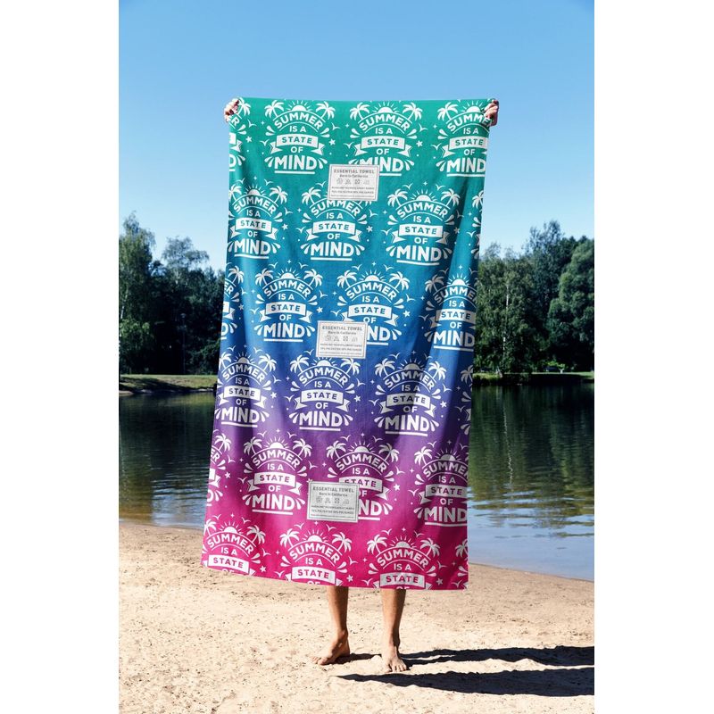Casa si Gradina - Textile si covoare - Textile baie - Prosoape - Prosop de plaja, L'essentiel Maison, multicolor, 90x150 cm, microfibra, 450AST1193 - Infinity.ro