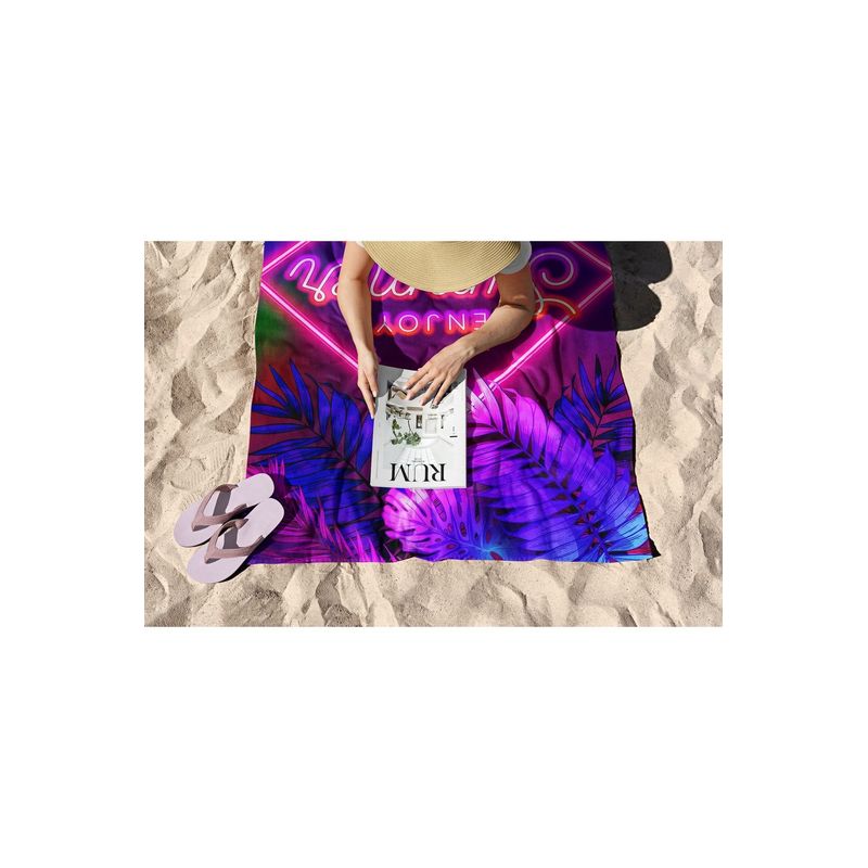Casa si Gradina - Textile si covoare - Textile baie - Prosoape - Prosop de plaja, L'essentiel Maison, multicolor, 70x130 cm, microfibra, 450AST1109 - Infinity.ro