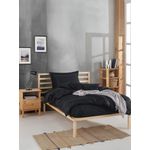 Casa si Gradina - Textile si covoare - Lenjerii de pat - Seturi de lenjerie - Set lenjerie de pat single, L'essentiel Maison, negru, 160x220 cm, 100% bumbac ranforce - Infinity.ro