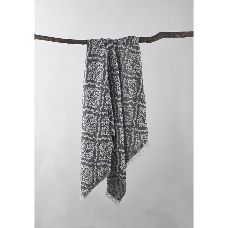 Casa si Gradina - Textile si covoare - Textile baie - Prosoape - Prosop de plaja, L'essentiel Maison, negru alb bej, 90x170 cm, 100% bumbac - Infinity.ro