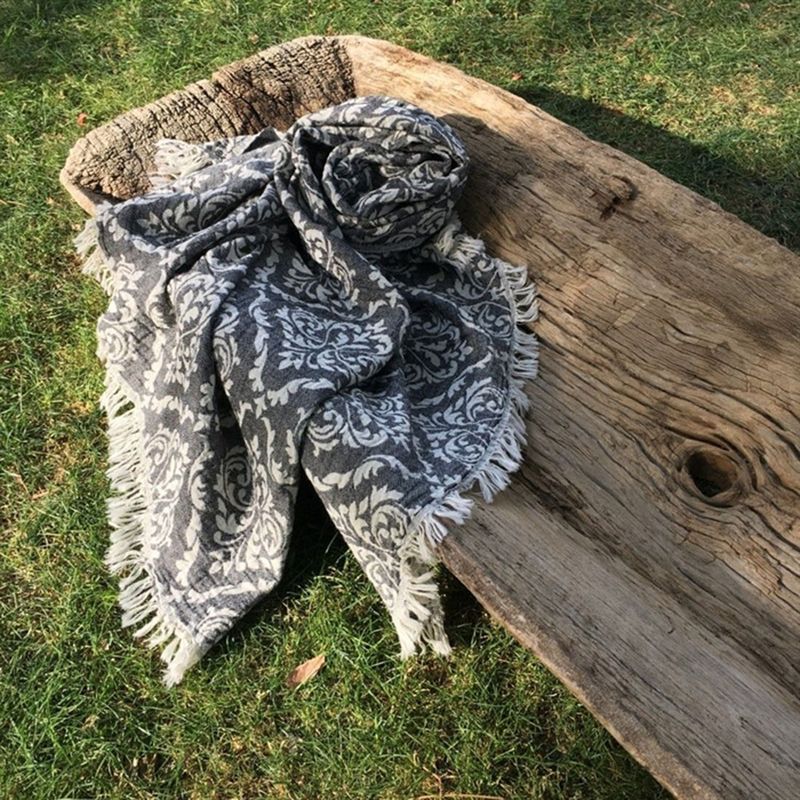Casa si Gradina - Textile si covoare - Textile baie - Prosoape - Prosop de plaja, L'essentiel Maison, negru alb bej, 90x170 cm, 100% bumbac - Infinity.ro