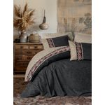 Casa si Gradina - Textile si covoare - Lenjerii de pat - Seturi de lenjerie - Set lenjerie pat single, L'essentiel Maison, bej, 160x220 cm, 100% bumbac ranforce, 129CTN4707 - Infinity.ro