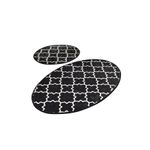 Casa si Gradina - Textile si covoare - Covoare - Covorase baie - Set covorase de baie, L'essentiel Maison, multicolor, 50x60 cm + 60x100 cm, 100% poliester, antiderapant, 359CHL2391 - Infinity.ro