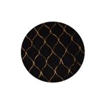 Casa si Gradina - Textile si covoare - Covoare - Covorase baie - Covoras de baie, L'essentiel Maison, negru auriu, 90 cm, 100% acrilic, antiderapant - Infinity.ro