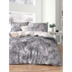 Casa si Gradina - Textile si covoare - Lenjerii de pat - Seturi de lenjerie - Set lenjerie pat dublu, L'essentiel Maison, gri, 200x220 cm, 65% bumbac 35% poliester - Infinity.ro