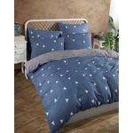 Casa si Gradina - Textile si covoare - Lenjerii de pat - Seturi de lenjerie - Set lenjerie pat dublu, L'essentiel Maison, albastru, 200x220 cm, 65% bumbac 35% poliester - Infinity.ro