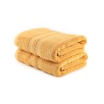 Casa si Gradina - Textile si covoare - Textile baie - Prosoape - Set prosoape baie, L'essentiel Maison, mustar, 75x150 cm, 60% bambus 40% bumbac - Infinity.ro