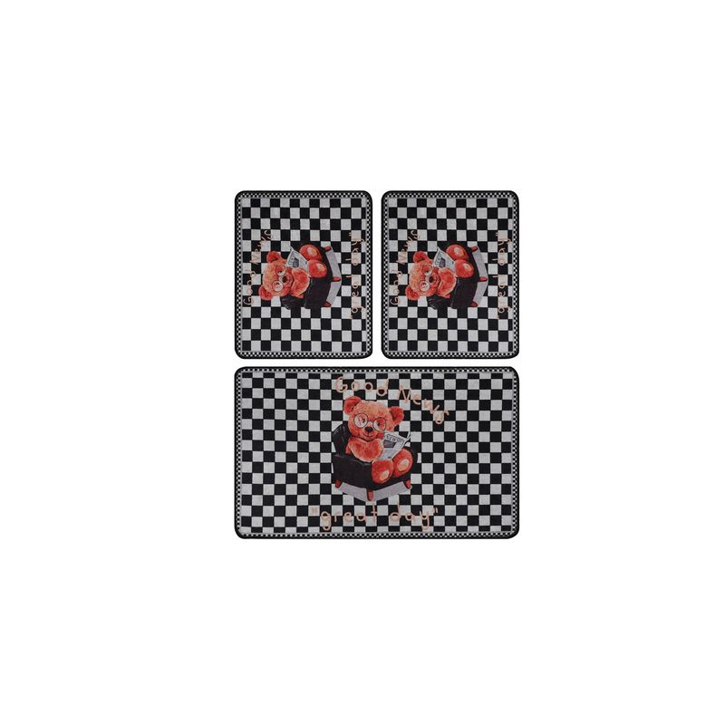 Casa si Gradina - Textile si covoare - Covoare - Covorase baie - Set covorase de baie, L'essentiel Maison, multicolor, 60x100 cm + 50x60 cm, 100% poliester, antiderapant, 359CHL5295 - Infinity.ro