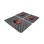 Casa si Gradina - Textile si covoare - Covoare - Covorase baie - Set covorase de baie, L'essentiel Maison, multicolor, 60x100 cm + 50x60 cm, 100% poliester, antiderapant, 359CHL5295 - Infinity.ro