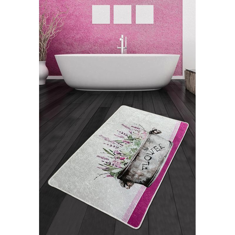 Casa si Gradina - Textile si covoare - Covoare - Covorase baie - Covoras de baie, L'essentiel Maison, multicolor, 70x120 cm, 100% poliester, antiderapant, 359CHL5168 - Infinity.ro