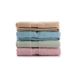 Casa si Gradina - Textile si covoare - Textile baie - Prosoape - Set prosoape de maini, L'essentiel Maison, roz deschis/apa deschisa/verde/sampanie/albastru deschis, 50x100 cm, 100% bumbac, 4 bucati - Infinity.ro