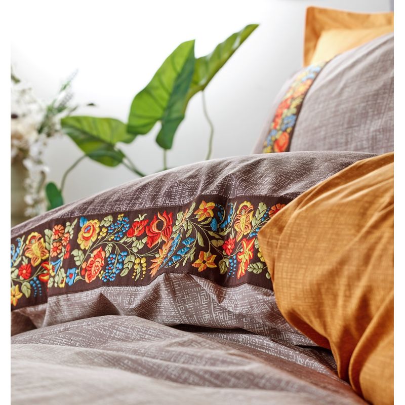 Casa si Gradina - Textile si covoare - Lenjerii de pat - Seturi de lenjerie - Set lenjerie pat dublu, L'essentiel Maison, nurca, 200x220 cm, 100% bumbac ranforce - Infinity.ro