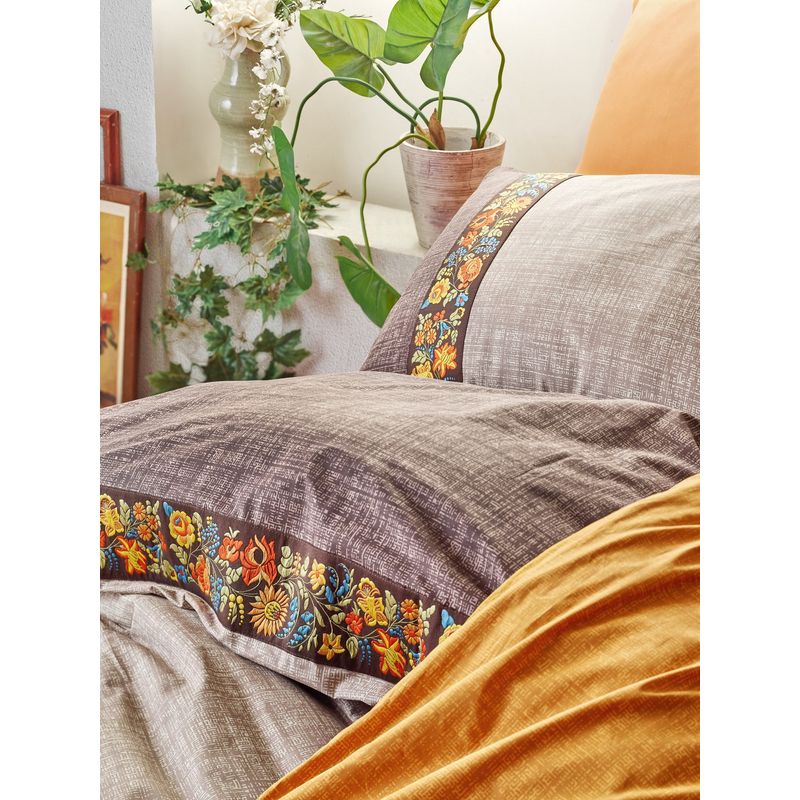 Casa si Gradina - Textile si covoare - Lenjerii de pat - Seturi de lenjerie - Set lenjerie pat dublu, L'essentiel Maison, nurca, 200x220 cm, 100% bumbac ranforce - Infinity.ro
