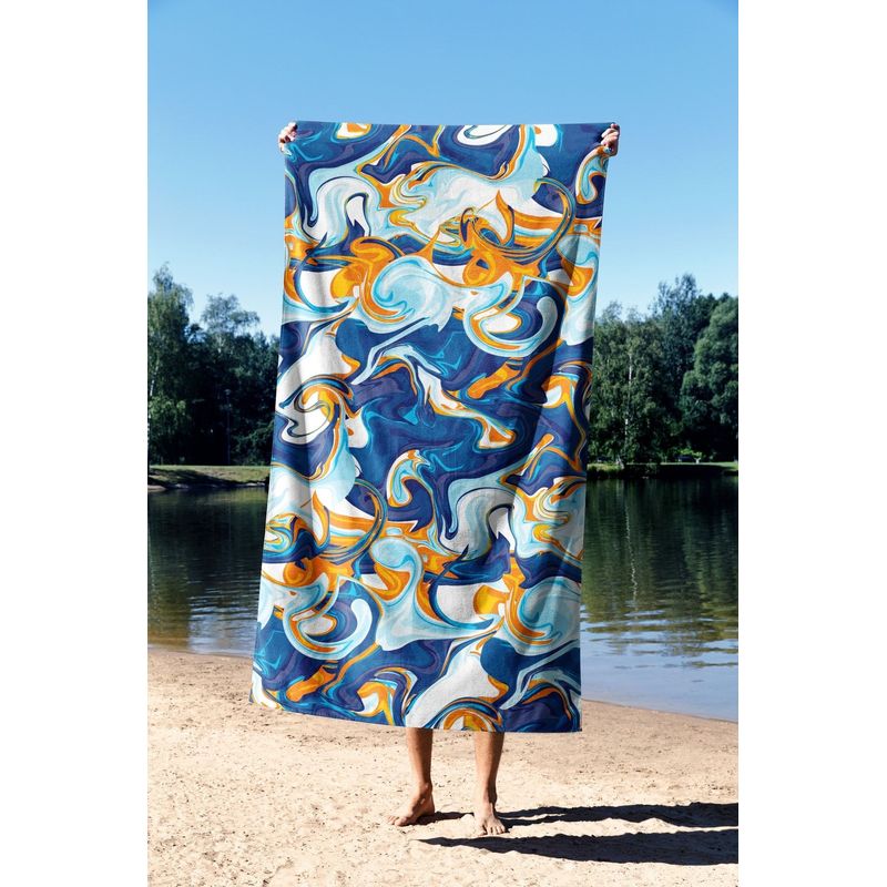 Casa si Gradina - Textile si covoare - Textile baie - Prosoape - Prosop de plaja, L'essentiel Maison, multicolor, 70x130 cm, microfibra, 450AST1122 - Infinity.ro