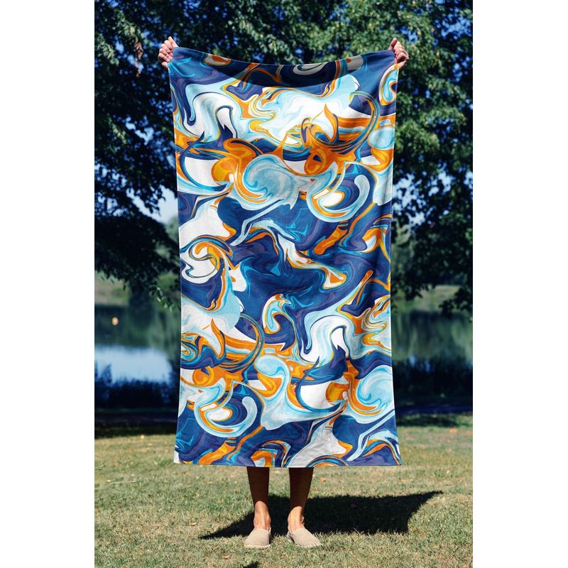 Casa si Gradina - Textile si covoare - Textile baie - Prosoape - Prosop de plaja, L'essentiel Maison, multicolor, 70x130 cm, microfibra, 450AST1122 - Infinity.ro