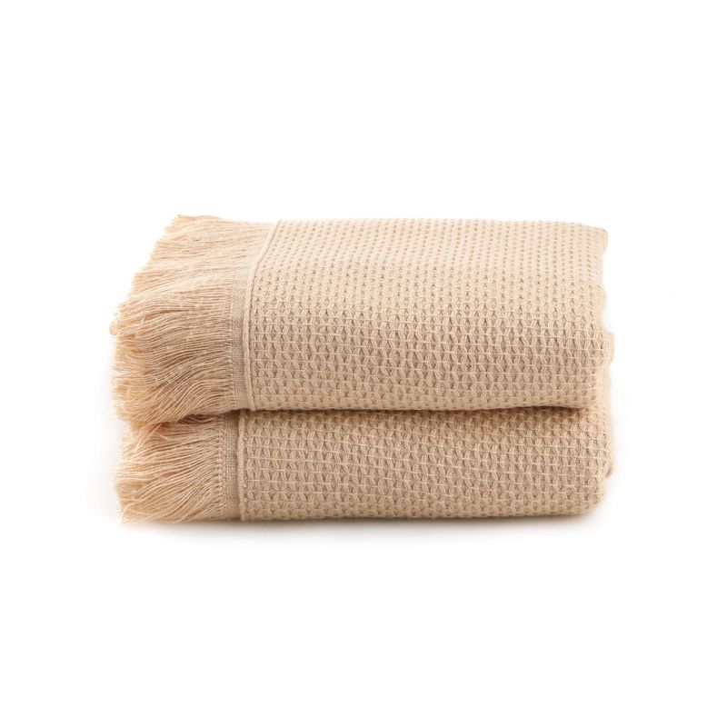 Casa si Gradina - Textile si covoare - Textile baie - Prosoape - Set prosoape de spalat, L'essentiel Maison, bej deschis, 40x60 cm, 100% microcoton - Infinity.ro