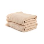 Casa si Gradina - Textile si covoare - Textile baie - Prosoape - Set prosoape de spalat, L'essentiel Maison, bej deschis, 40x60 cm, 100% microcoton - Infinity.ro