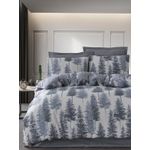 Casa si Gradina - Textile si covoare - Lenjerii de pat - Seturi de lenjerie - Set lenjerie pat single, L'essentiel Maison, albastru, 160x220 cm, bumbac poliester, 162ELR7333 - Infinity.ro