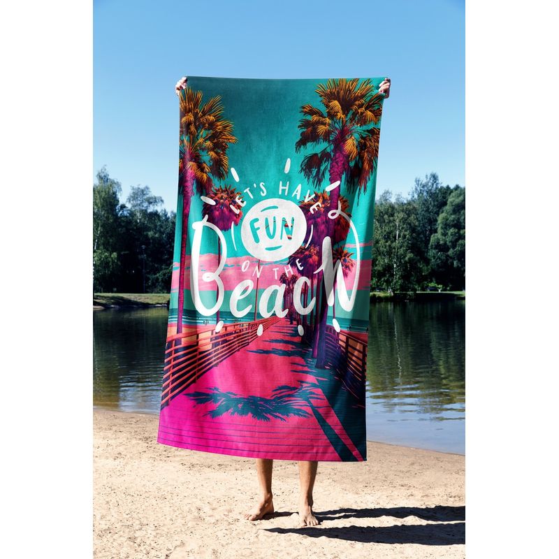 Casa si Gradina - Textile si covoare - Textile baie - Prosoape - Prosop de plaja, L'essentiel Maison, multicolor, 70x130 cm, microfibra, 450AST1102 - Infinity.ro