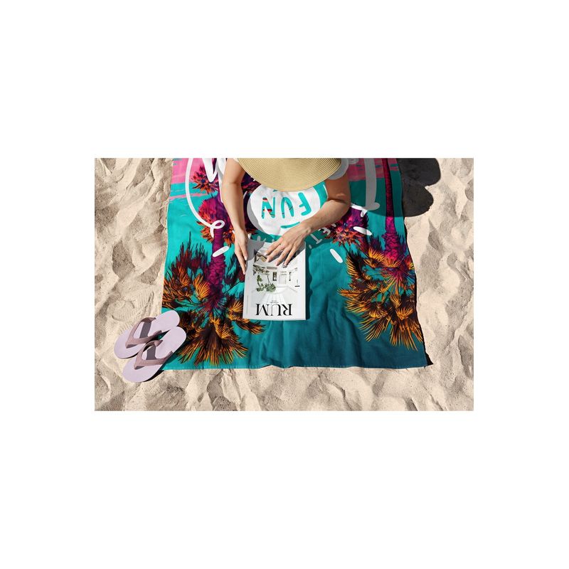 Casa si Gradina - Textile si covoare - Textile baie - Prosoape - Prosop de plaja, L'essentiel Maison, multicolor, 70x130 cm, microfibra, 450AST1102 - Infinity.ro
