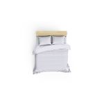 Casa si Gradina - Textile si covoare - Lenjerii de pat - Seturi de lenjerie - Set lenjerie pat dublu, L'essentiel Maison, alb gri, 200x220 cm, 100% bumbac - Infinity.ro